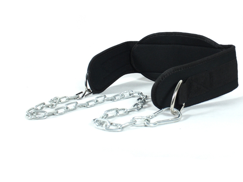 Đai lưng thể hình có xích treo tạ