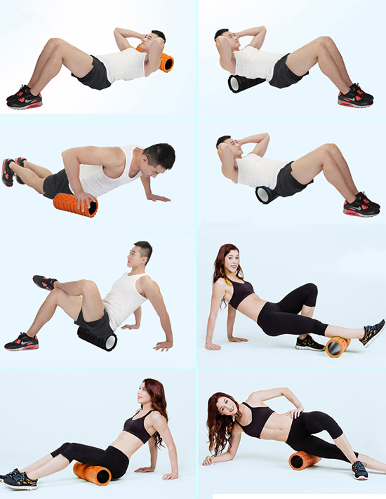 con lăn massage tập Yoga Foam Roller