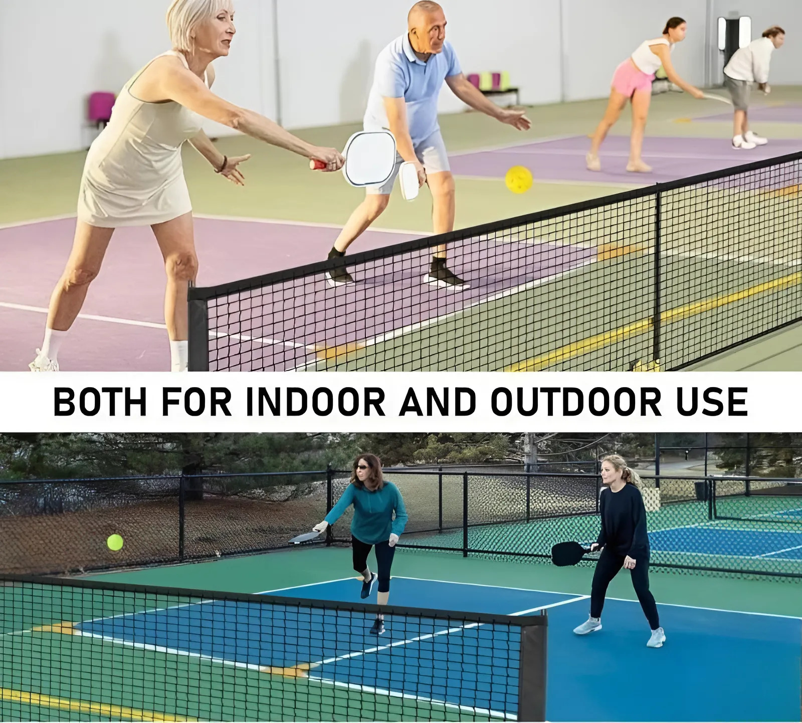 trụ lưới di động Pickleball tập luyện