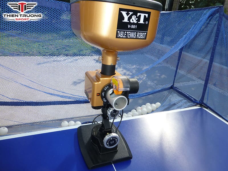 Máy bắn bóng bàn Y&T V-981 nhỏ gọn dễ sử dụng