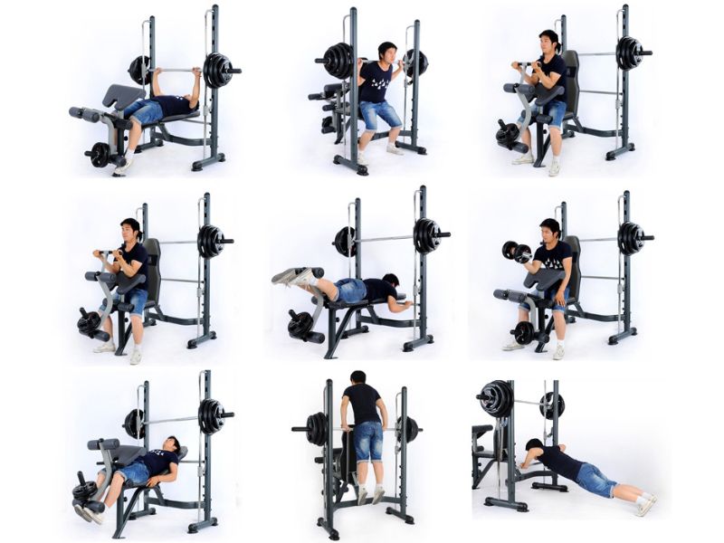 Tập với ghế tập tạ Power Rack FX32