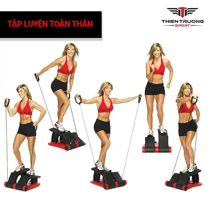 Máy tập đi bộ Air Climber hỗ trợ nhiều bài tập ở các nhóm cơ