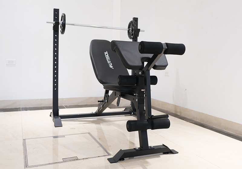 Bộ phận tập chân và tay trước được bọc mút
