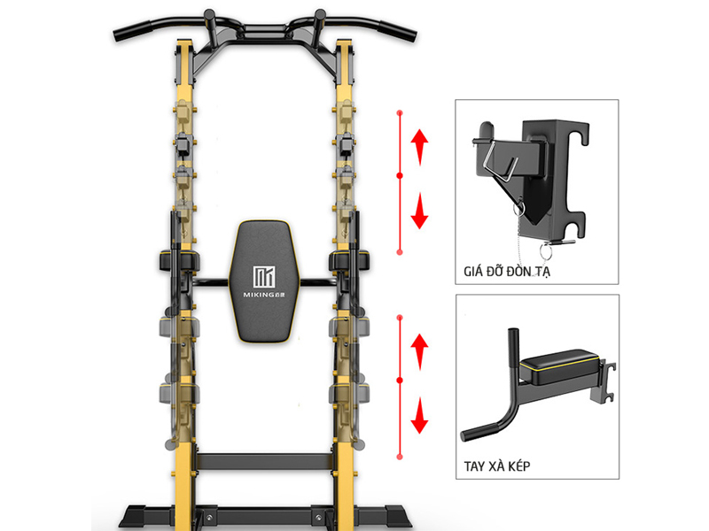 Xà đơn xà kép đa năng MK 680
