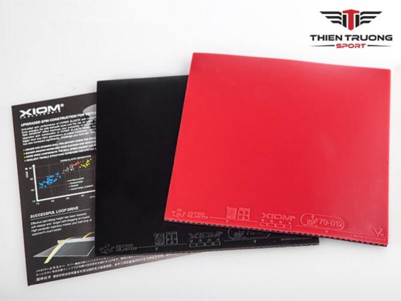 Mặt vợt Xiom Vega Euro được làm từ cao su tự nhiên