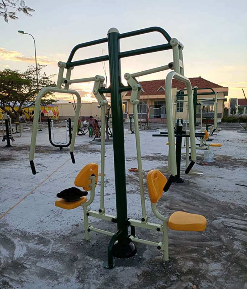 Hình ảnh thực tế Máy Tập Đẩy Tay HQ-631