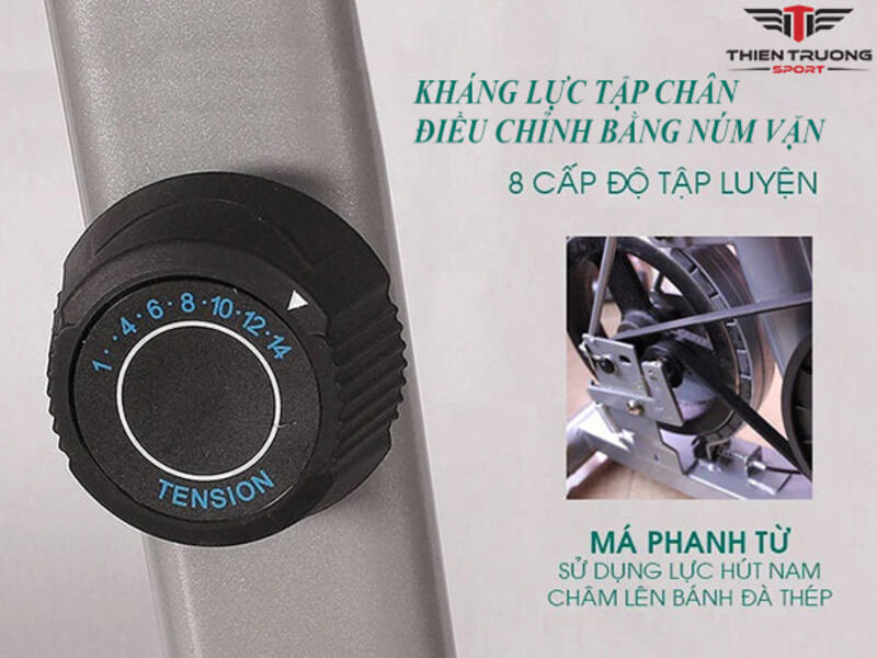 Tích hợp nút xoay điều chỉnh với 8 mức độ khác nhau