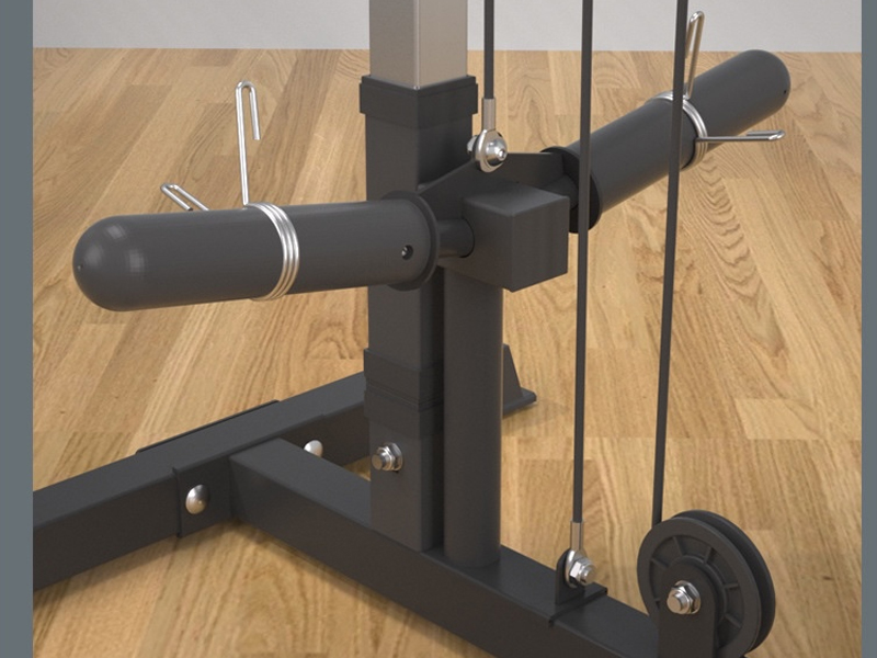 Khu vực lắp tạ chịu tải tới 120kg