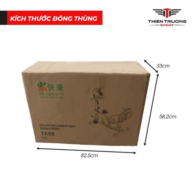 Kích thước đóng thùng xe đạp tập phục hồi chức năng điện T698