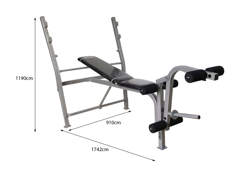 Kích thước ghế tập tạ đơn Ben 601401