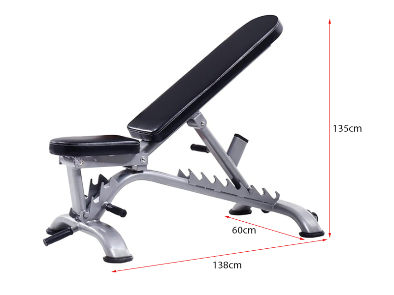Kích thước ghế tập tạ HQ-7008