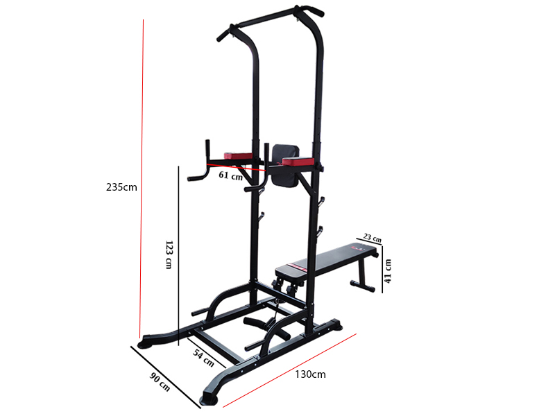 Kích thước ghế tập tạ đa năng T058