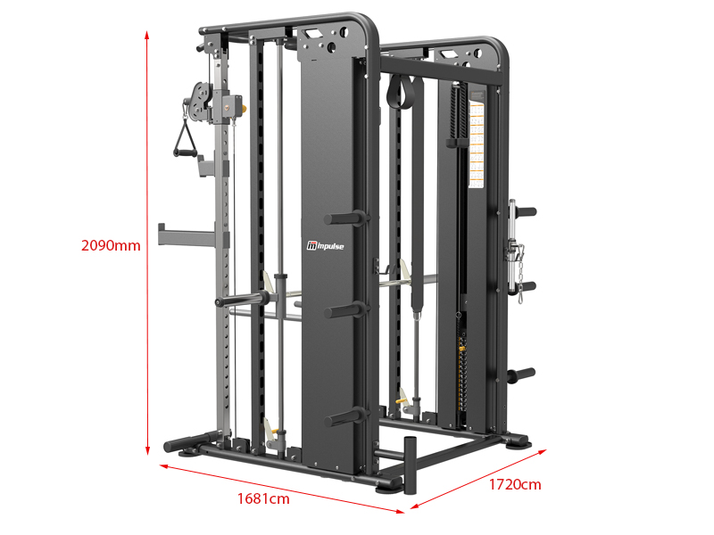 Kích thước giàn tạ đa năng Impulse ES2100