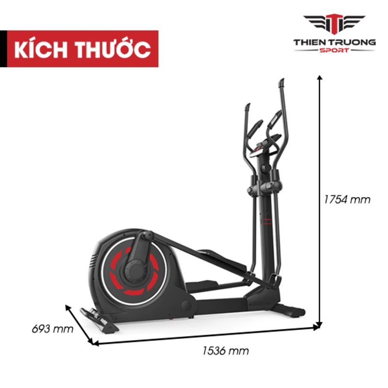 Kích thước xe đạp tập thể dục EX9