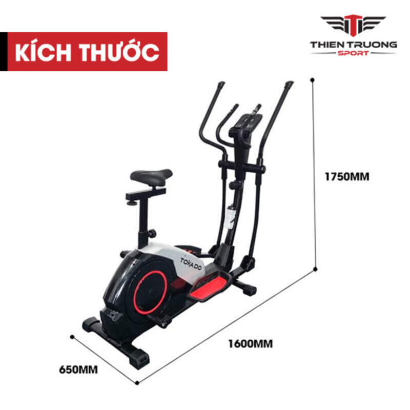Kích thước Xe đạp tập thể dục Tokado TK-1900