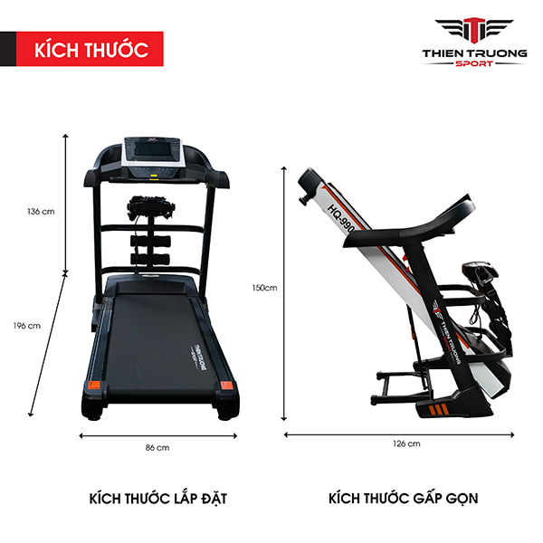 Máy chạy bộ điện đa năng HQ-9900
