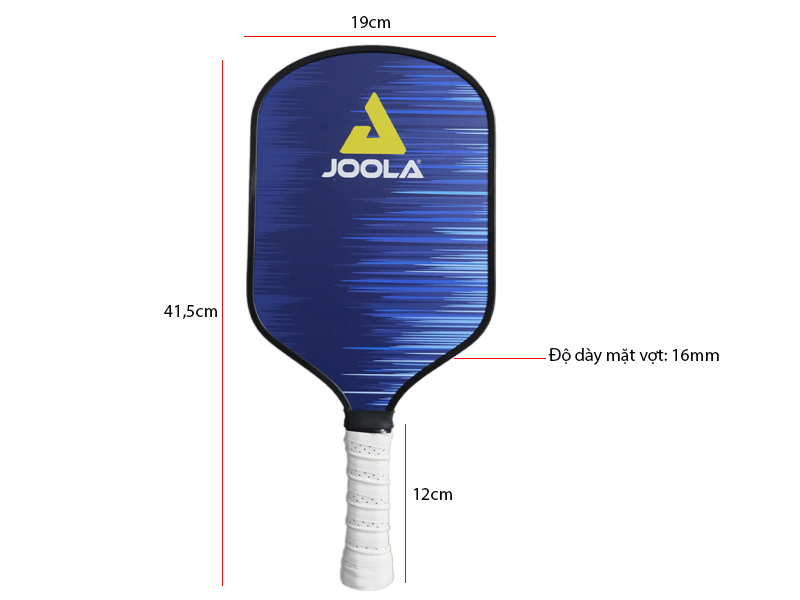 Kích thước vợt Joola Ben Johns Pro Series