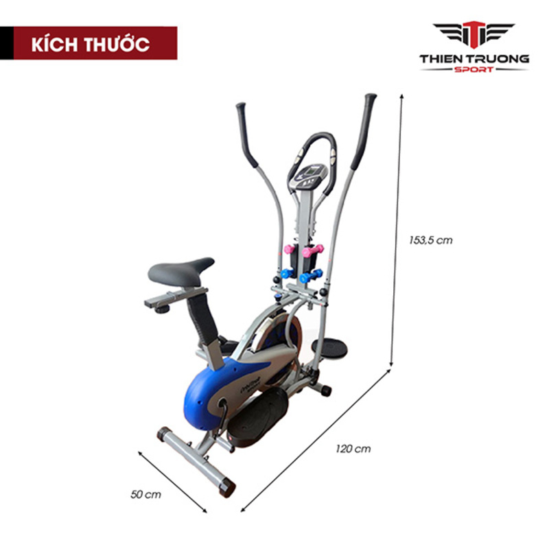 Kích thước xe đạp tập thể dục Orbitrak 2085
