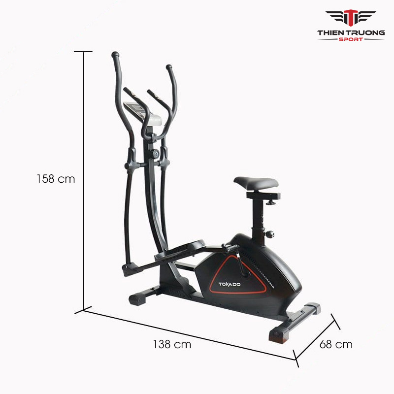 Kích thước xe đạp tập thể dục toàn thân Tokado TK-1603