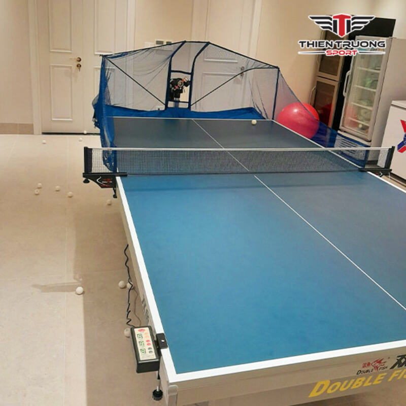 Hình ảnh lắp đặt thực tế máy bắn bóng bàn V-989D