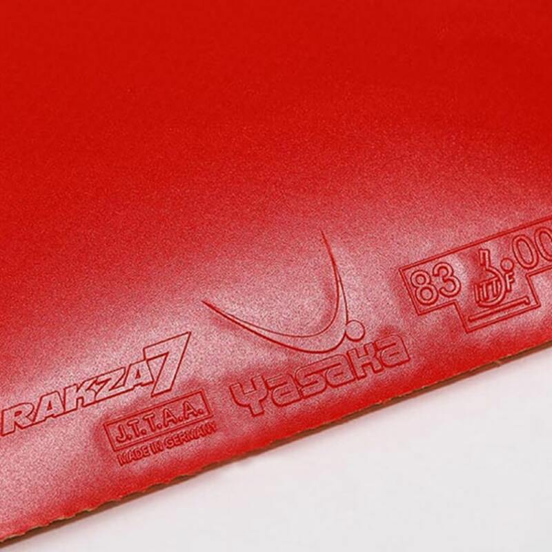 Mặt vợt Yasaka Rakza 7 được sản xuất với nguyên liệu 100 % cao su thiên nhiên