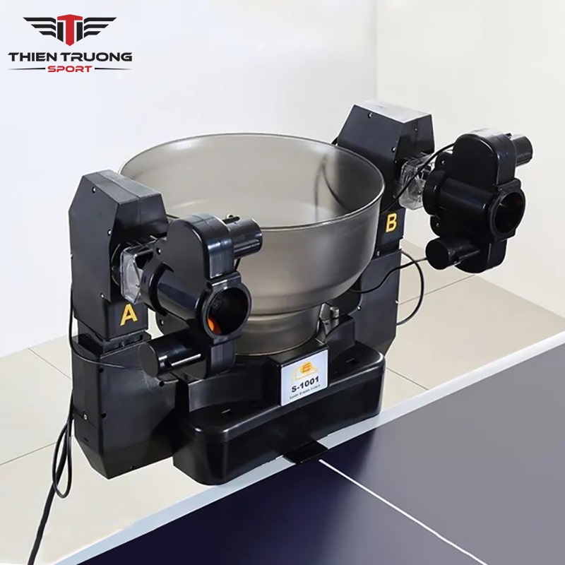 Lắp đặt máy bắn bóng bàn S1001 tiết kiệm diện tích