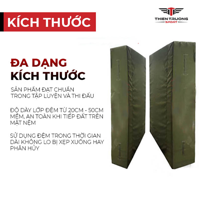 Nệm nhảy cao đa dạng kích thước