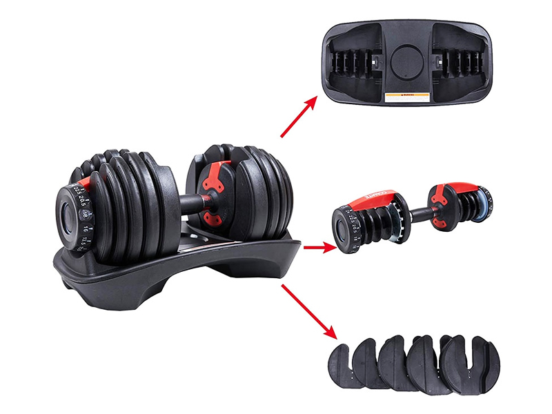 Cấu tạo tạ tay Bowflex 552