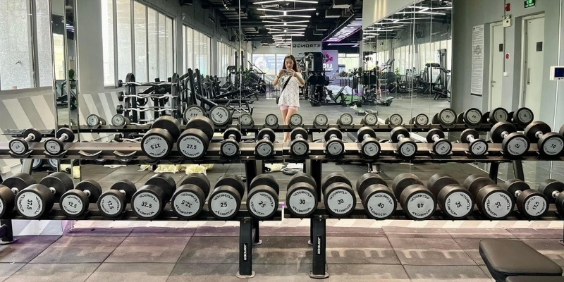 Tạ Technogym có nhiều mức tạ khác nhau