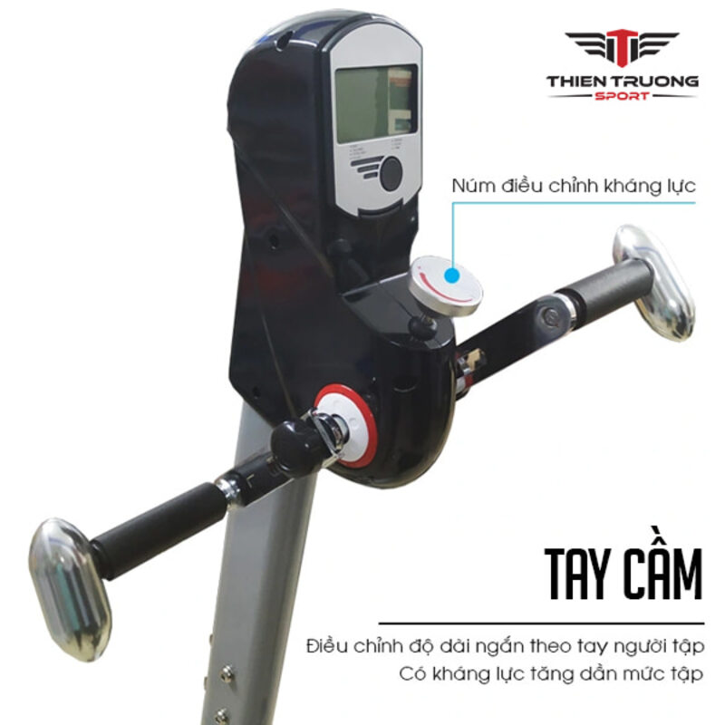 Tay cầm điều chỉnh độ dài ngắn phù hợp cho người tập