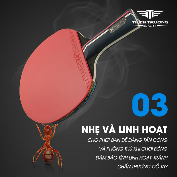 vợt bóng bàn Huieson X 3 sao chắc chắn
