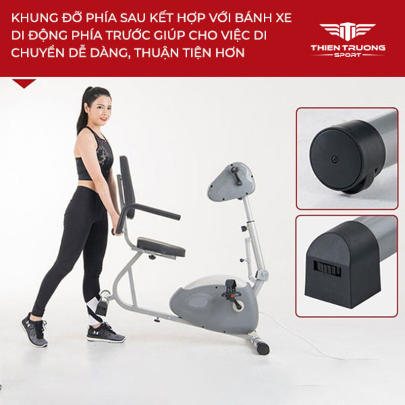 Xe đạp tập phục hồi chức năng T698 dễ dàng di chuyển