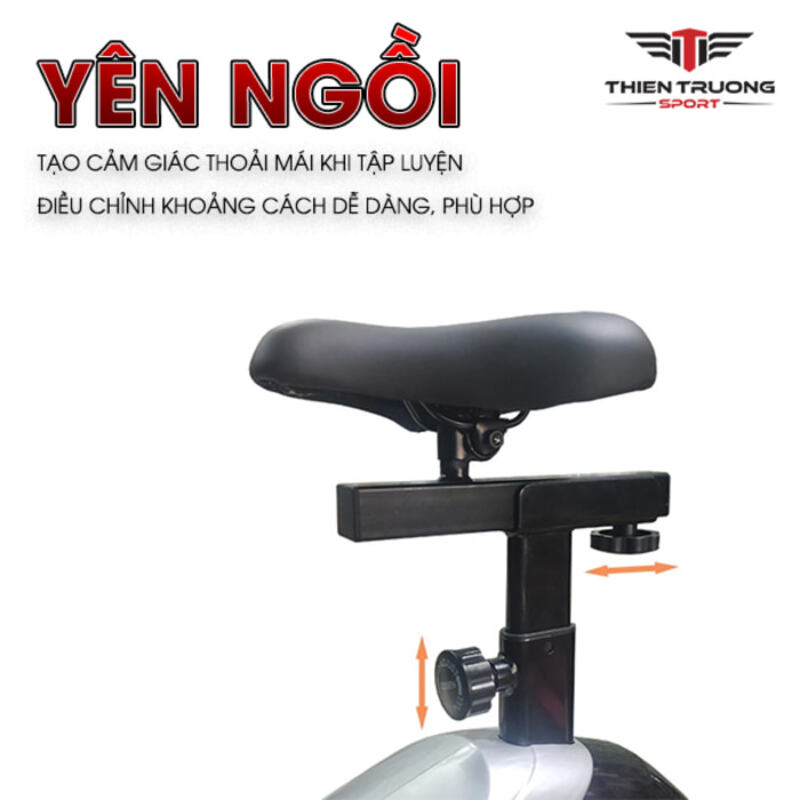 Yên ngồi tạo cảm giác thoải mái khi tập luyện, điều chỉnh khảng cách dễ dàng
