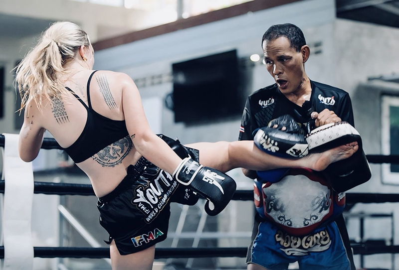 Tập kickfit tại COBRA MuayThai Training Camp
