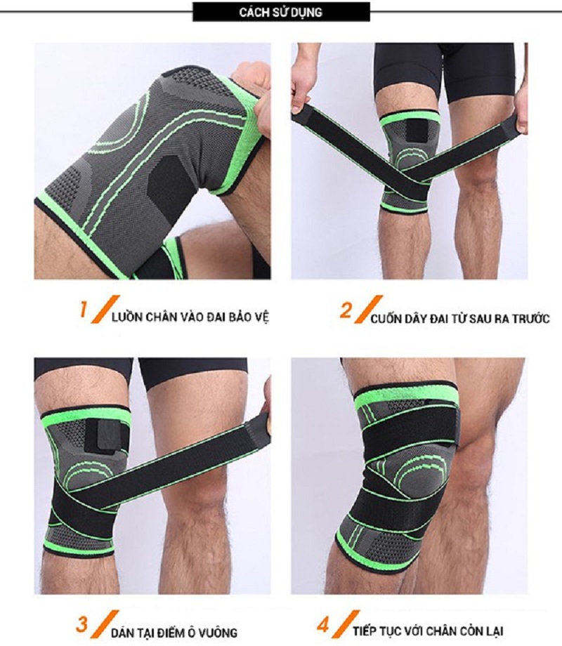 Đai bảo vệ đầu gối Aolikes AL7720