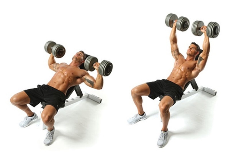 Incline Dumbbell Press là bài tập tăng cường cơ bắp ngực trên