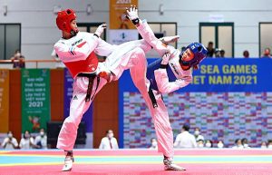 Taekwondo là môn võ có nguồn gốc từ Hàn Quốc và được thi đấu chính thức tại thế vận hội Olympic