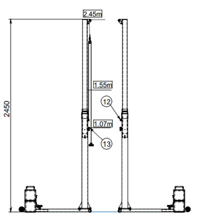 Trụ bóng chuyền di động S30052
