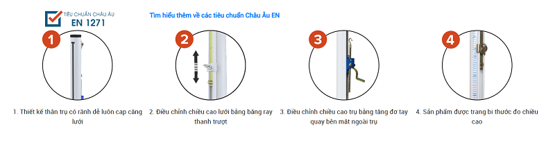 Trụ bóng chuyền thi đấu S30251
