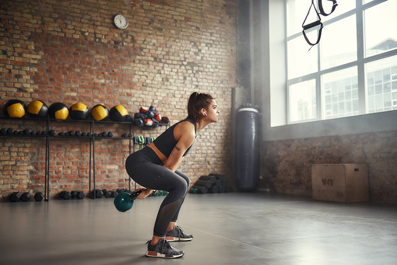 Kettlebell là một bài tập với tạ