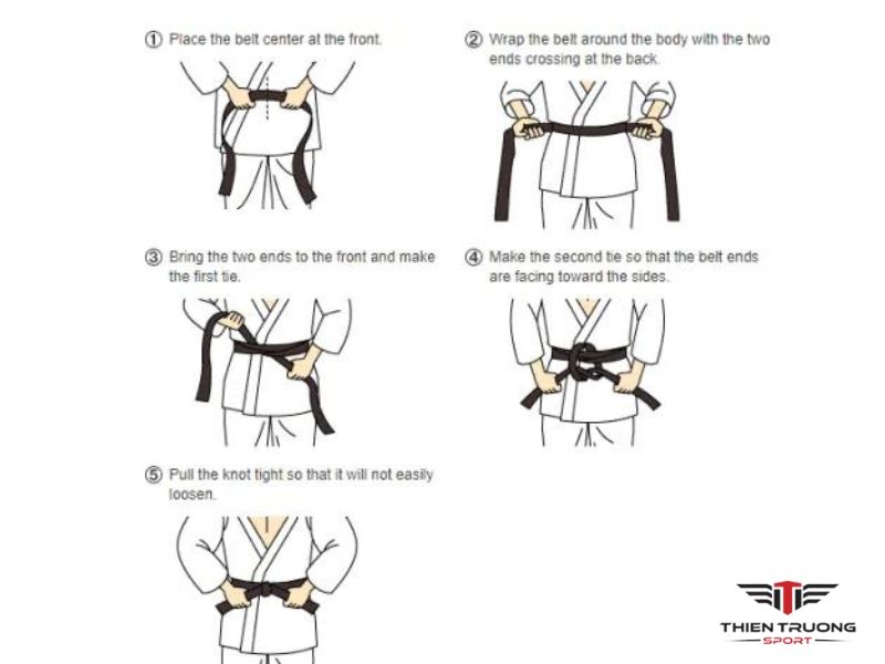 cách thắt đai võ