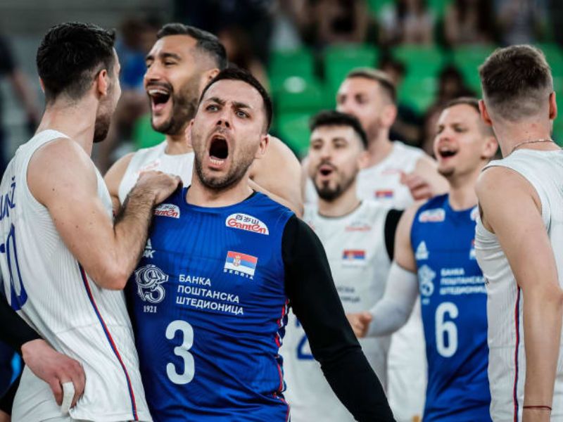 Đội tuyển bóng chuyền nam Serbia thể hiện vị thế vững chắc của mình trong làng bóng chuyền quốc tế