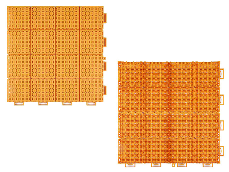 Gạch sân thể thao ngoài trời AWG Soft-Connection màu vàng
