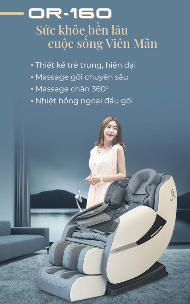 Ghế được trang bị chức năng hồng ngoại ở mông, đùi, đầu gối giúp làm ấm cơ thể