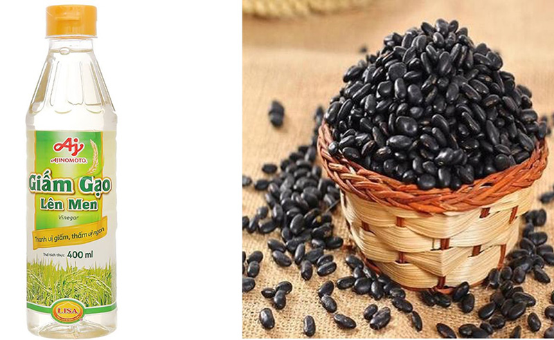 Kết hợp giấm gạo và đậu đen để giảm cân