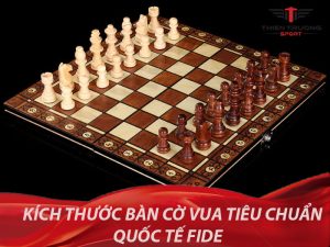 Kích thước bàn cờ vua tiêu chuẩn
