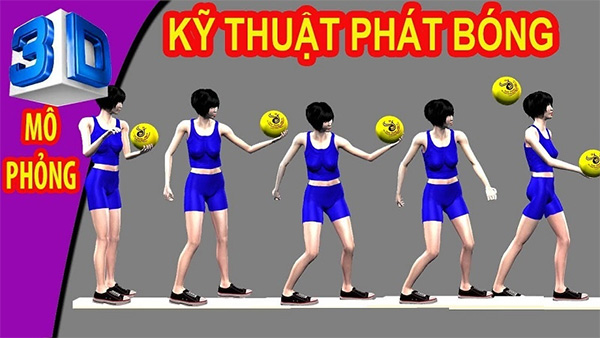 Kỹ thuật phát bóng cao tay nghiêng mình