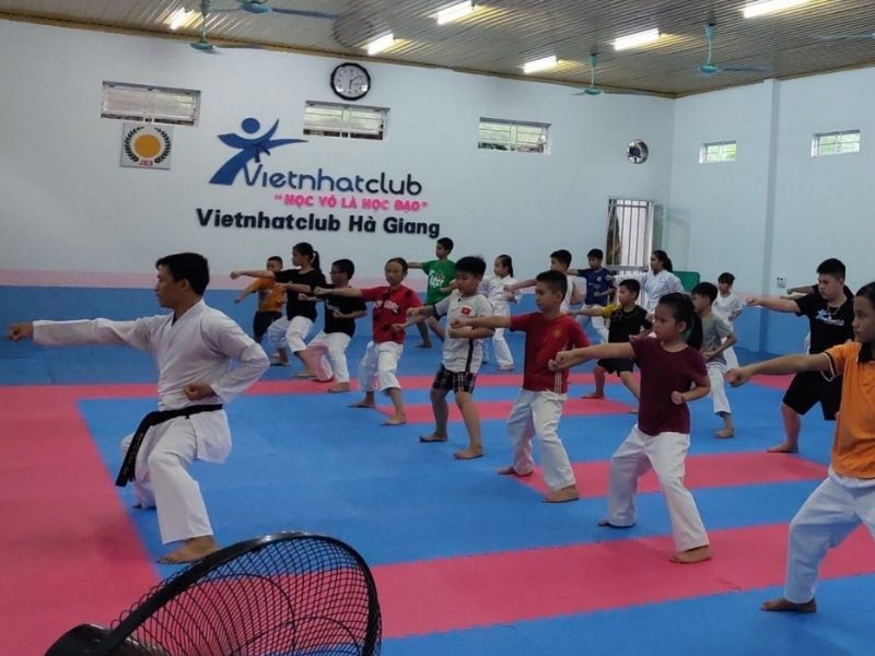 Buổi tập tại Câu lạc bộ Võ Thuật Việt Nhật