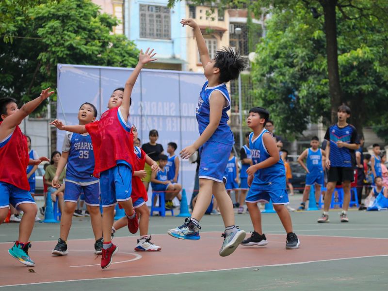 Học viện Bóng rổ Hanoi Sharks cung cấp các khóa học cho trẻ em và người lớn