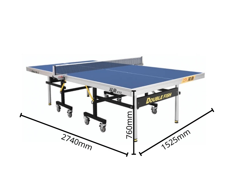 Kích thước lắp đặt bàn bóng bàn Double Fish 233